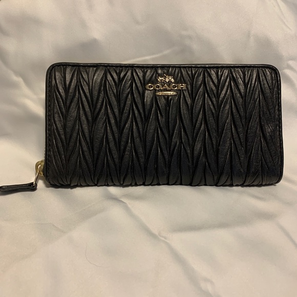 Coach Handbags - COACH MADISON GATHERED LEATHER WALLET